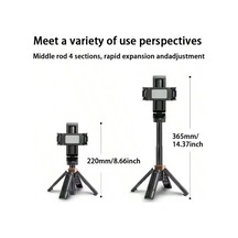 Kablosuz Uzaktan Selfie Çubuğu Uzatılabilir 360'lü 15,7 İnç El Tipi Selfie Black