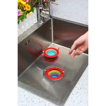 6 Kademeli Renkli Lavabo Süzgeçi Lavabo Mesh Süzgeç Kapağı Banyo Mutfak Süzgeci Plastik Diğer