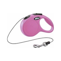 New Classic Otomatik İp Köpek Gezdirme Tasması Xsmall 3 Mt Pembe Diğer