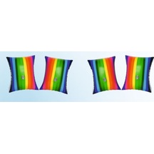 Kızılkaya Oyuncak Kolluk Gökkuşağı Desenli 30x15cm Kzld-47029-c