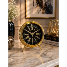 Sleepnova Gold Vintage Metal Roma Rakamlı Dekoratif Masa Saati Diğer