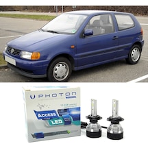 Vw Polo Uzun+kısa Far Ampulü H4 Access Yeni Seri Beyaz 1994-2001