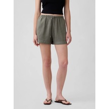 Gap V-lınen 4ın Easy Short Yeşil