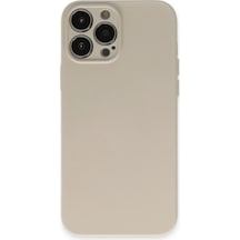 Newface - 660 - Apple iPhone Uyumlu 13 Pro Kılıf Nano İçi Kadife Silikon - Csmo-tex - - Bej