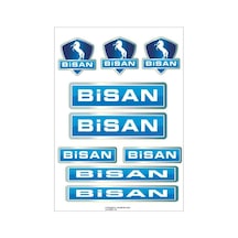 Bisiklet Sticker Seti Bisan 03 Nötr
