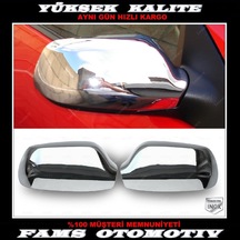 Mazda 2 Krom Ayna Kapağı 2 Parça 2002-2007 Arası Paslanmaz Çelik