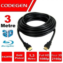 Codegen Cps30 3metre Hdmı Görüntü Kablosu 3d Gold 1 4v 2k