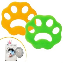 Hijyen İçin 2 Adet Çamaşır Makinesi İçin Pati Şekilli Renkli Tüy Temizleme Aparatı