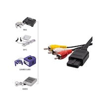 Nintendo Snes Gamecube N64 Oyun Konsolu Av Tv Rca Kablosu Rgb Kablo 1.8m