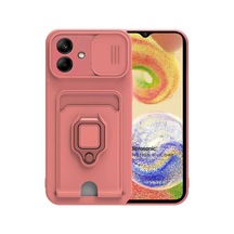 Samsung Galaxy A05 İçin Kılıf Multifunction Silicone Pembe Galaxy A05 İle Uyumlu Kılıf - Pembe