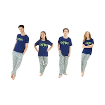 Yeni İnci 4 Çift Anne Kız Baba Oğul Aile Pijama Takım 001