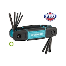 Workpro Wp222030 8 Parça Cr-v Çakı Tipi Torx Profesyonel Allen Anahtar Takımı