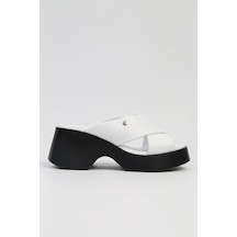 Pierre Cardin Pc-7192- 3968 Beyaz-kadın Platform Terlik Beyaz