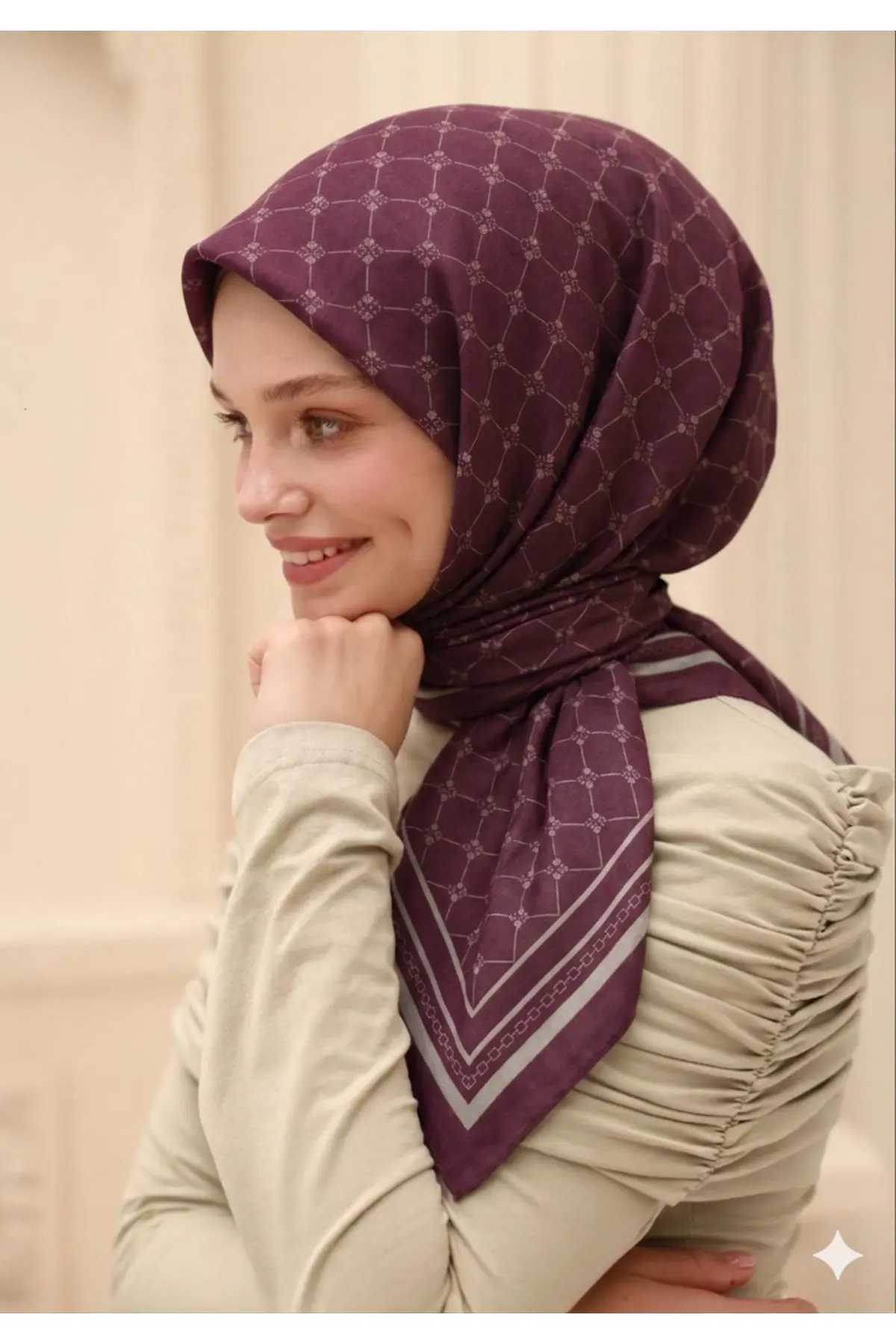 Silk Home Olinda Eşarp bordo