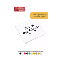 This İs My World - Araç, Oto, Laptop, Duvar Uyumlu Sticker 50 35 Cm