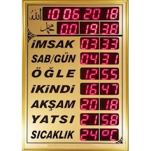 Odesan Büyük Boy Vakitmatik Kumandalı Dijital Cami Saati