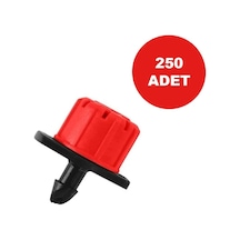 Debi Ayarlı Damlatıcı Kırmızı Damla Sulama Damlatıcı Emitör 250 Adet