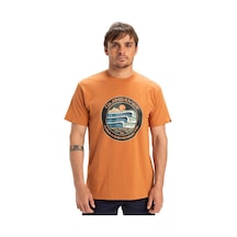 Quiksilver Ev Three Seas Ss Bakır Rengi Erkek Kısa Kol Gömlek 000000000102115109 Kahverengi