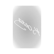 Kemal Atatürk İmza Sticker, Oto Araç İçin Beyaz 20 X 5,5 Cm Abanoz