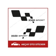 Fiat X500 Sport Sticker (Takım Set) Fiat X500 Sticker Oto Sticker