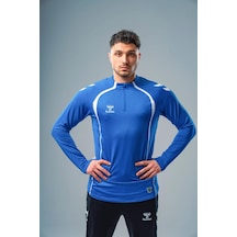 Hummel Target Antrenman Eşofman Üstü Sax Saks Mavisi