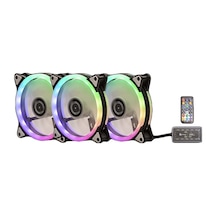 Performax Aurora Rgb 120Mm Kumandalı Üçlü Fan Kiti