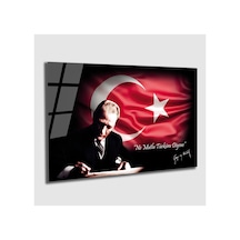 Atatürk Portresi Temperli Cam Tablo, Ev Ve Ofis Duvar Dekoru Hediyelik8