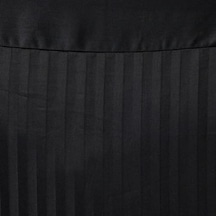 Taç Stripe Çizgili%100 Pamuk Nevresim Takımı, Siyah, Size 0