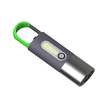 Dancemonkey Su Siyah Mini Led Kamp Işık Geçirmez Çok Fonksiyonlu Fener Anahtarlık Abs 901 + Rq Siyah
