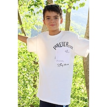 Breeze Erkek Çocuk Tişört Yazı Bakılı Cepli 9-14 Yaş, Ekru Ekru