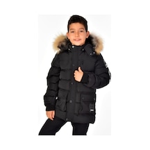 Benitto Kids Erkek Çocuk Natürel Kürklü Mont 51254-siyah Siyah