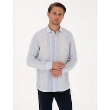 Pierre Cardin Erkek Açık Mavi Gömlek Desenli 50304522-vr003 Açik Mavi