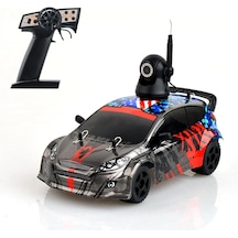 Aromee Rc Drift Car 124 Rc Araba 2.4ghz Rc Yarış Arabası Elektron - Siyah Kamera-1 Pil İle