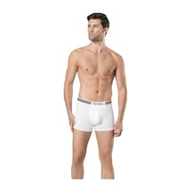 Pierre Cardin Erkek Ekonomik 4 Lü Modal Beyaz Boxer Beyaz