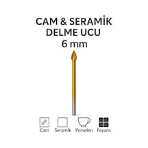 Merttools Cam & Seramik Delme Matkap Ucu 6 Mm Yeni