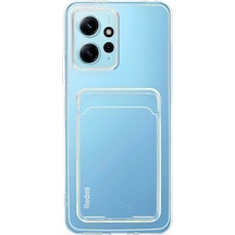 Ilkeshop Newface Xiaomi Redmi Note 12 4g Kılıf Kart Şeffaf Silikon - Şeffaf