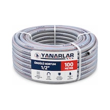 Örgülü Hortum 1/2" 100 Metre Dayanıklı Ve Esnek Bahçe Hortumu