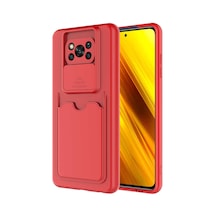 Zore Poco X3 Kılıf Nvth Kartix Kapak - Kırmızı