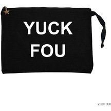 Yuck Fou Siyah Clutch Astarlı Cüzdan / El Çantası