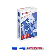 Çok Amaçlı Boya Kalemi Metal Yüzeyler-750 Markör 2-4 Mm Mavi Renk-yuvarlak Uçlu 10lu Paket