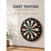Mey İthalat Evde, Ofiste Ve Oyun Alanlarında Kullanıma Uygun Sağlam Ahşap Gövdeli Dart Tahtası