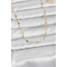 Cm 14k Gold Renk Yassı Gemici Zincir Model 60 Cm Kadın Kolye - Tj-bko10967 Çok renkli 33152585