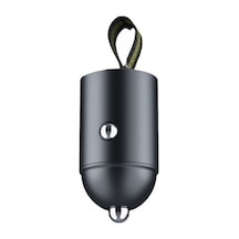 Yaozixa A1 Siyah Araç Şarj Cihazı, Alüminyum Gömülü Tasarım, Pd30w+qc3.0 Çift Port, 12-24v Uyumlu, Akıllı Güvenlik Koruma