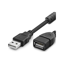 Ferrit Filtreli Usb Kablo 3 Metre Siyah Usb Type-a