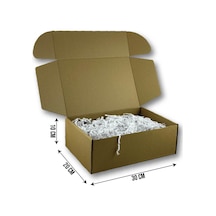 20x30x10cm Kilitli Dayanıklı E-ticaret Karton Kargo Kutusu 25 Adet