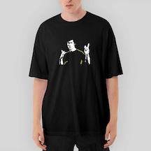 Bruce Lee Figure Oversize Siyah Tişört Siyah