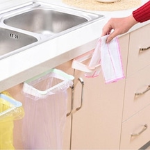 2 Adet Mutfak Banyo Tezgah Üstü Portatif Çöp Poşeti Tutma Dolap K Diğer