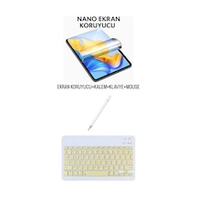 Huawei Matepad 12 X 2025 Papermatte Uyumlu Ekran Koruyucu Klavye Mouse Set Sarı