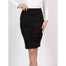 Hot.store Ofis Süet Kalem Etek 193379063 Siyah