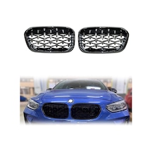 Bmw F20 Diamond Ön Panjur Izgara 2012-2015 Arası Krom-siyah
